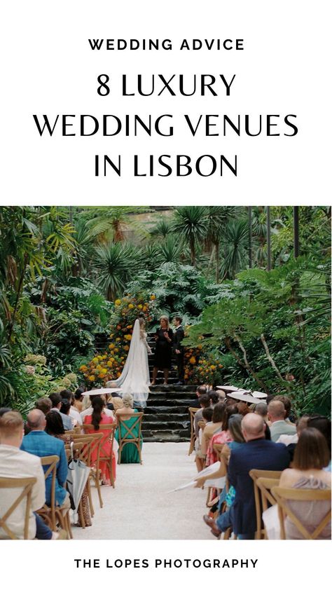 Explore the elegance and charm of Lisbon with our guide to 8 luxury wedding venues. Find the perfect backdrop for your special day in this enchanting European city in Portugal. Read our blog for more wedding advice. Wedding Venues Lisbon, Wedding Venue Portugal, Lisbon Castle, Portugal Wedding Venues, Lisbon Wedding, Castle Weddings, Palace Resorts, Castle Wedding Venue, Stunning Wedding Venues