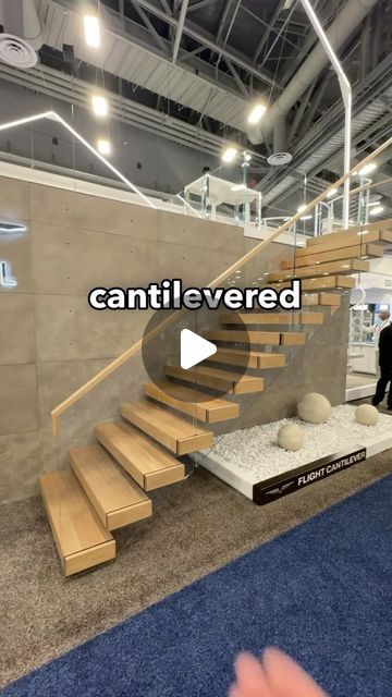 Matt Risinger on Instagram: "Brand new from @viewrail !  #stairs #floatingstairs #cantilever" Viewrail Stairs, Cantilever Staircase, Cantilever Stairs, Stair Ideas, Beautiful Stairs, Instagram Brand, Floating Stairs, Floating Staircase, Stairs Design