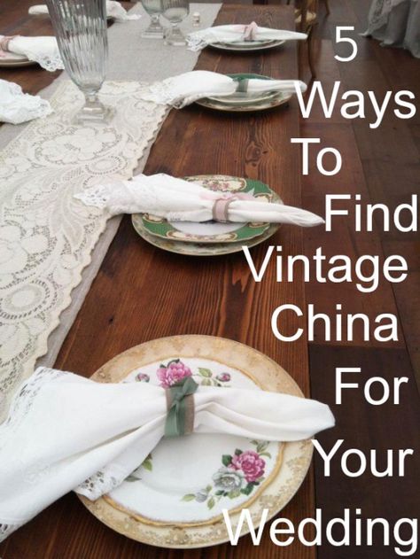 Vintage China for Wedding #countrywedding Backyard Rehearsal Dinner Ideas, Mix And Match China Wedding, Mix Match China Wedding, Mismatched China Wedding, Backyard Rehearsal Dinner, Vintage China Plates Wedding, Vintage China Place Setting, Retro Wedding Decorations, Vintage Plates Wedding Mismatched China