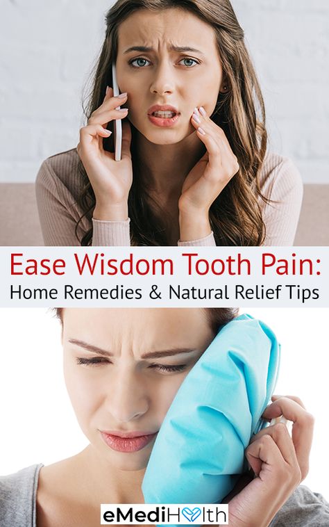 The following measures can help relieve the pain and swelling triggered by a growing wisdom tooth as well as the discomfort experienced after getting the tooth removed. Teeth Pain Relief, Wisdom Tooth Pain Relief, Good After Wisdom Teeth Removal, Abcessed Tooth Remedy Swelling, Clinching Teeth Stop, Home Remedy For Tooth Ache Pain, Tooth Pain Remedies, Wisdom Teeth Swelling, Wisdom Teeth Pain Relief