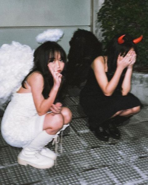 Devil And Angel, Halloween Costume, The Story, Halloween Costumes, Angel, Halloween