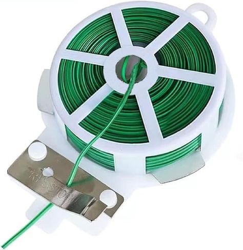 Amazon.com: Twist Tie, 328 Feet (100m), green cable ties with Cutter, Garden Plant Ties Reusable, Green Twist Ties for plants Gardening Tomatoes Tie garden ties for plants,garden twist ties flowers Climbing : Arts, Crafts & Sewing Gardening Tomatoes, Support Pictures, Plant Ties, Plant Clips, Tomato Garden, Climbing Vines, Cable Ties, Plant Supports, Flowering Vines