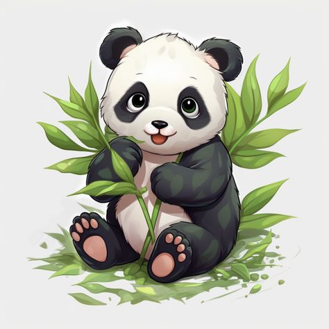 Panda In Snow, Panda Sitting, Panda Png, Panda Costumes, Cool Panda, Cartoon Cartoon, Cartoon Panda, Baby Panda