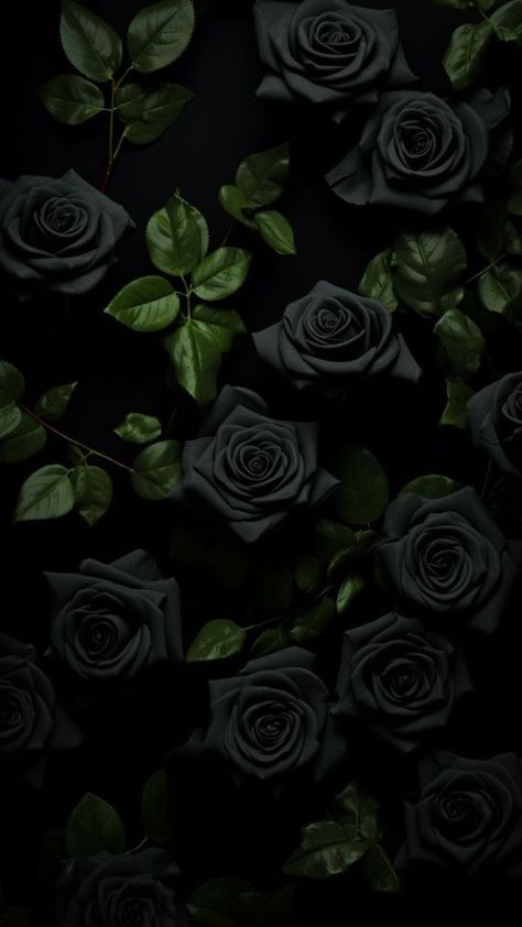 Jing Y Jang, Gothic Wallpaper, White Lilac, Witchy Wallpaper, Floral Wallpaper Phone, Lovely Flowers Wallpaper, Heart Rose, Black Roses, Nothing But Flowers