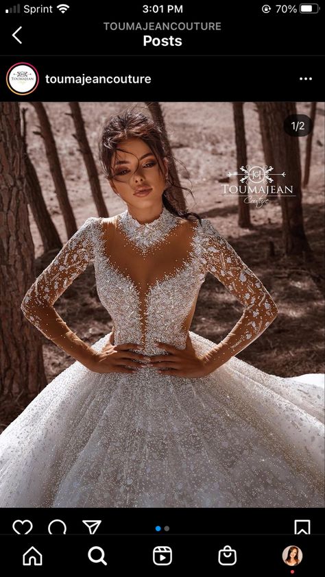 Wedding Dress Glitter, Glittery Wedding Dress, Wedding Dress Jumpsuit, Extravagant Wedding Dresses, Glitter Wedding Dress, Beautiful White Dresses, Extravagant Wedding, Dream Wedding Cake, Royal Wedding Dress