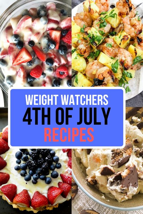 23 4th of July Weight Watcher Freestyle Recipes - Recipe Diaries Freestyle Kitchen Recipes, Recipe Diaries, Bullet Recipes, Weight Watchers Pumpkin, 4th Of July Recipes, Grilled Lemon Chicken, Recipes Protein, 4th Of July Bbq, Weight Watchers Meal Plans