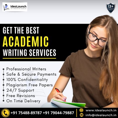 GET THE BEST ACADEMIC WRITING SERVICES - IdeaLaunch - Writing assistance Research Article, Personal Essay, Academic Essay, Academic Essay Writing, Expository Essay, Academic Writing Services, Research Writing, Dissertation Writing, Study Smarter