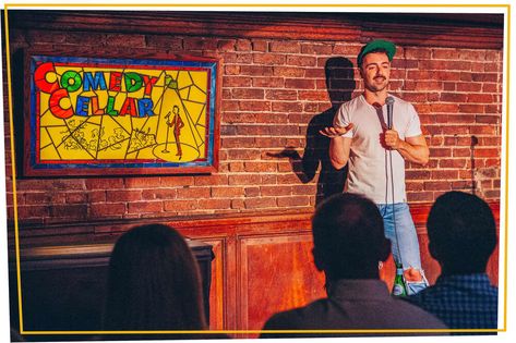 Best Comedy Clubs in NYC: Where to See Good Stand Up Comedy & Improv - Thrillist Start Night, San Myshuno, Outdoor Adventure Activities, Video Booth, Great Comedies, Team Challenges, Beautiful Logos Design, Online Logo Design, Comedy Club