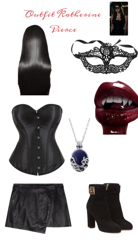 Outfit Katherine Katherine And Caroline Halloween Costume, Nina Dobrev Vampire Diaries Katherine, Katherine Peirce Halloween Outfits, Katherine From Vampire Diaries, Kathrine Halloween Costume, Kathrine Price Costume, Katherine Pierce Aesthetic 1864, Vampire Diaries Costume Ideas, Katherine From Vampire Diaries Costume