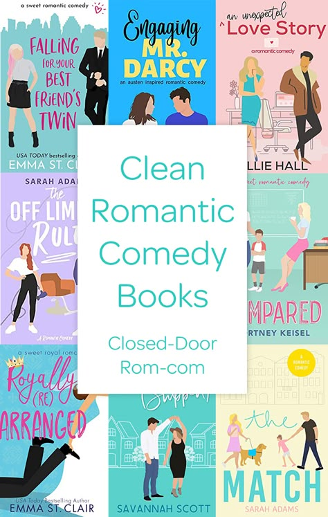 Clean Romcom Books - Discovering a Fabulous, Growing Genre Good Clean Romance Books, Clean Summer Romance Books, Ya Clean Romance Books, Best Clean Romance Books, Cute Romcom Books, Cute Ya Romance Books, Good Romantic Books, Clean Teen Romance Books, Best Contemporary Romance Books