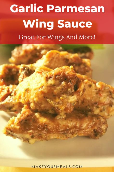 With the Super Bowl right around the corner, it is time to try this Garlic Parmesan Wing Sauce! This sauce is a favorite for those who don’t like spicy or traditional Buffalo Wings. And with 3 ingredients, it couldn't be easier to make! Chicken Wing Dipping Sauce, Sauce For Chicken Wings, Sauce For Shrimp, Wing Sauce Recipe, Cooking Raw Shrimp, Parmesan Wing Sauce, Chicken White Sauce, Tailgate Recipes, Garlic Wings