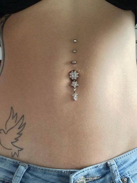 Body piercing jewellery- unique belly button navel piercing dangle - surface dermal anchor skin divers Belly Surface Piercing, Dermal Belly Piercing, Belly Piercings, Dermal Anchor, Bellybutton Piercings, Belly Button Piercing Jewelry, Belly Piercing Jewelry, Face Piercings, Piercings For Girls