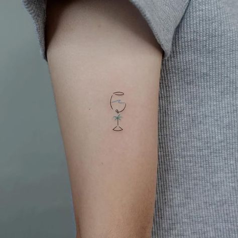 Waves Aesthetic Tattoo, Wave Tattoos Simple, Water Inspired Tattoo Simple, Waves Of Life Tattoo, Small Beach Tattoos Best Friends, Water Tattoo Simple, Small Greece Tattoo, Wave Tattoo Behind Ear, Wave Tatoos Woman