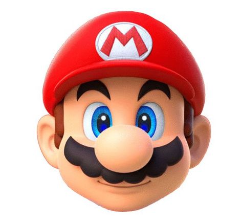 The first face is promo art from New Super Mario Bros for the Wii, so is about seven years old. The second is from the Mario run advertising, so is a really new render. Things to note are that his face has gotten bigger and fuller, with his cheeks and moustache becoming more prominent. His eyes have gotten larger,detailed and deeper in colour, with his eyebrows being pushed up underneath his hat to make room. His skin has also gotten darker, and his hair colour has changed. Mario Face, Face Template, Mario Bros, Super Mario, Mario, I Hope