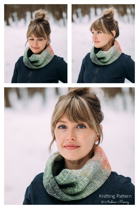 Embrace Cowl Knitting Pattern - Knitting Pattern Easy Cowl Knitting Pattern, Knitting Cowl, Knit Cowl Pattern Free, Andrea Mowry, Knitted Cowl Scarves, Classy Wardrobe, Cowl Knitting, Granny Square Crochet Patterns Free, Scarf Patterns