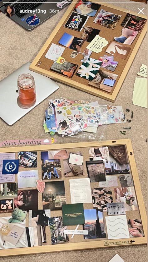 Why Board Ideas, Tack Board Ideas, Vision Board Cork Board, Vision Board Ideas Creative, Bulletin Board Ideas Aesthetic, Cute Bulletin Board Ideas, Cute Cork Board Ideas, Aesthetic Pin Board, Photoboard Ideas