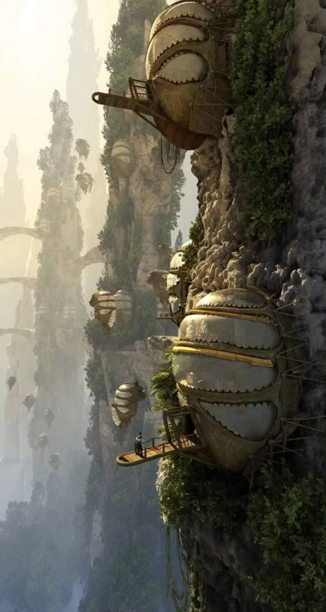 50 Breathtakingly Beautiful CG Landscapes Concept Art Landscape, Creature Fantasy, 3d Landscape, Fantasy City, Fantasy Setting, Fantasy Places, Futuristic City, Science Fiction Art, Fantasy Art Landscapes