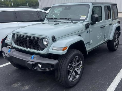 Jeep Wrangler Unlimited JL Sport S 4XE Earl Clearcoat Special Edition Earl Gray Jeep Wrangler, Soft Top Jeep, Jeep Sahara, Cars Jeep, Dream Cars Jeep, 2025 Vision, Wrangler Unlimited, Jeep Wrangler Unlimited, Vroom Vroom