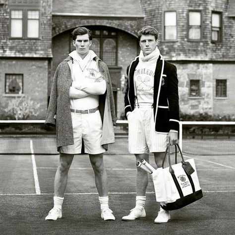 There’s something about Ralph. 📸: Polo Ralph Lauren Wimbledon campaign, shot at the Tennis Hall of Fame in Newport, Rhode Island — summer, 2016. Mode Tennis, Ralph Lauren Aesthetic, Tennis Aesthetic, Preppy Men, Ivy League Style, Ivy Style, Vintage Tennis, Tennis Fashion, Play Tennis