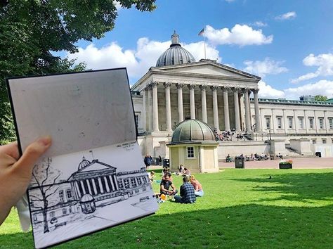 Ucl London Campus Aesthetic, Ucl Aesthetic, Beautiful Universities, College Manifestations, Ucl University, Campus Aesthetic, University In England, Student Picture, London Dreams