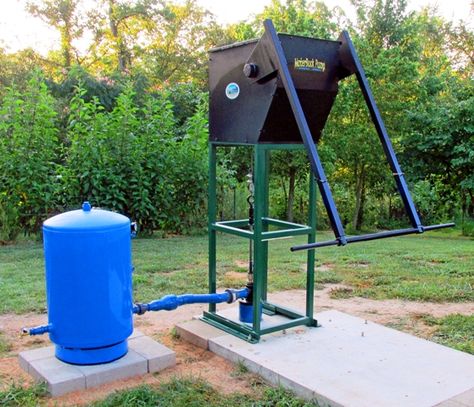 The Modern Manual Water Well Pump Jack | Off-Grid Products for Self-Reliance Manual Well Pump, Windmill Water Pump, Deep Well Hand Pumps, Building An Outhouse, Hand Pump Well, Water Pump System, Hand Water Pump, Deep Well Pump, Prepping Ideas