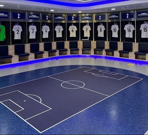 Indoor Soccer Field, Breeze Blocks, Tottenham Hotspur Fc, Indoor Soccer, Locker Room, Tottenham Hotspur, Liverpool, Lockers, Soccer Field