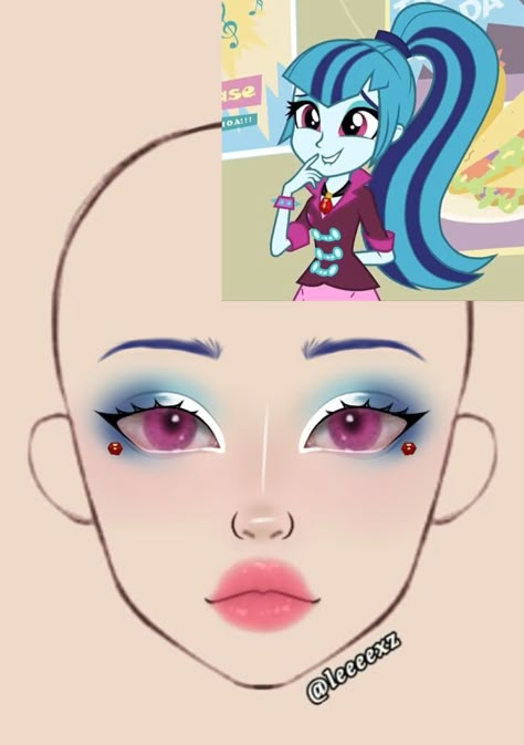 Mitsuri Makeup, Mlp Makeup, Pokemon Makeup, Disney Eye Makeup, Bunny Makeup, Pony Makeup, Cartoon Makeup, Makeup Charts, Anime Eye Makeup