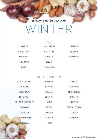 whats in season in winter Australian downloadable and printable seasonal fruit and vegetable guide #Australian Winter Season Vegetables, Winter Foods In Season, Winter Vegetables In Season, Winter Vegetables Gardening Australia, Winter In Season Produce, Winter Fruit And Vegetables, Winter Produce Guide, Seasonal Eating Winter, Winter Fruits In Season