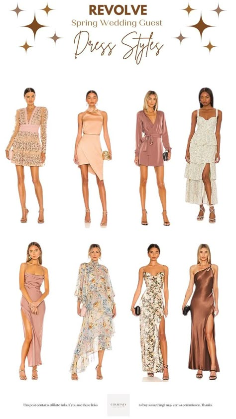 Looking for the perfect dress to wear to a spring wedding? We've got you covered with these 8 stunning neutral-colored dresses from Revolve! These chic and elegant dresses are perfect for any wedding guest looking to make a statement. From classic silhouettes to trendy details, these dresses will ensure you're the best dressed guest in attendance. Shop now and discover your new favorite wedding guest dress! Spring Wedding Guest Attire, Neutral Color Dresses, Semi Formal Outfit, Neutral Dress, Neutral Wedding Colors, Spring Wedding Guest Dress, Neutral Wedding Guest Dresses, Dresses Formal Elegant, Dress Attire