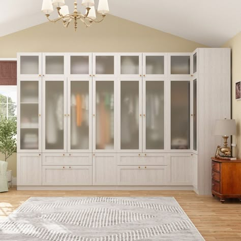 Glass wardrobe doors