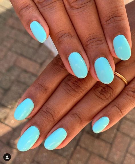 New Nail Colors, Blue Nail Color, Popular Nail Colors, Spring Break Nails, Color For Nails, Teal Nails, Plain Nails, Broken Nails, Summery Nails