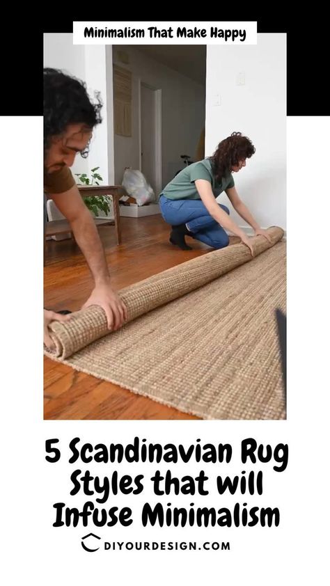 Are you Ready to Bring the Minimalism you Seek to your Home with a Scandinavian Rug? When choosing a rug for the Scandinavian style, the main idea is to avoid clutter, multicolor, and patterns unless you go for these 5 types of rugs. Scandi Living Room Rug, Scandinavian Living Room Rug, Scandi Rugs Living Rooms, Rug Trends 2024, Scandinavian Rugs Living Rooms, Scandinavian Style Bedroom, Scandi Rug, Scandi Living Room, Scandinavian Rugs