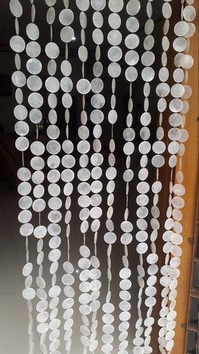 Classic Capiz Door Curtain Round (Beach Wedding Decor Curtain) Seashell Chandelier, Beach Wedding Decor, Patio Door Curtains, String Curtains, Shell Decorations, Hippie Homes, Room Divider Curtain, Tassel Curtains, Capiz Shell