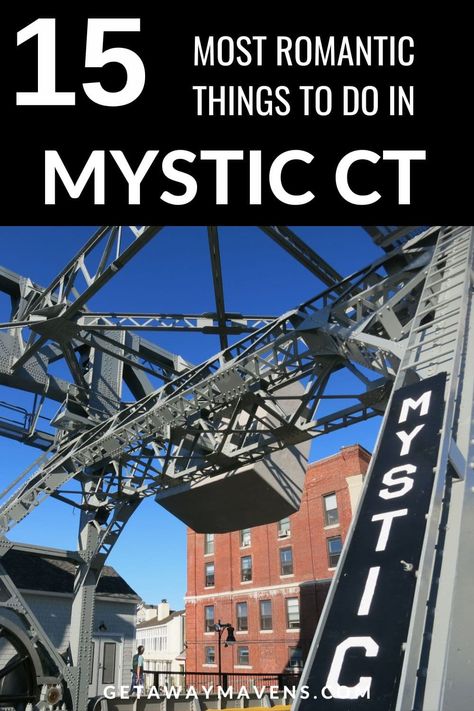 Visiting Mystic Seaport and the Mystic Aquarium are not the only reasons to stay in Connecticut's most popular tourist town, especially for couples. You'll find great dining, great bar/restaurants, beluga whales, historic bridges, and quaint inns in this quite touristy town. For maximum romantic impact - come off-season (Spring and Fall) to get that loving feeling and beat the crowds. Mystic Aquarium, Beluga Whales, Mystic Connecticut, Connecticut Travel, Reasons To Stay, Romantic Restaurants, Mystic Seaport, Mystic Ct, Mystic River