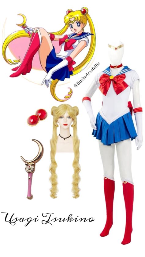 Sailor Moon • Usagi Tsukino Cosplay • Anime character aesthetic • Anime cosplay • character outfit inspo •anime character outfit Anime Character Aesthetic, Sailor Moon Outfit, Magical Girl Outfit, Sailor Moon Usagi, Sailor Moon Anime, Sailor Mercury, Usagi Tsukino, Cosplay Characters, Character Aesthetic