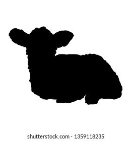 Sheep Silhouette Clip Art, Lamb Silhouette, Lamb Template, Sheep Outline, Lamb Graphic, Lamb Illustration, Space Letters, Lamb Drawing, Sheep Silhouette