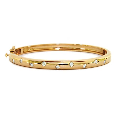 0.50 Ct Diamond 14k Yellow Gold Solid Hinged Bangle Bracelet ** For more information, visit image link. (This is an affiliate link) Bracelet Stacks, Diamond Bangle Bracelet, Ruby Bracelet, Yellow Gold Bangle, Diamond Bangles Bracelet, Bangles Jewelry Designs, Gold Bangles Design, Bracelet Design, Classy Jewelry