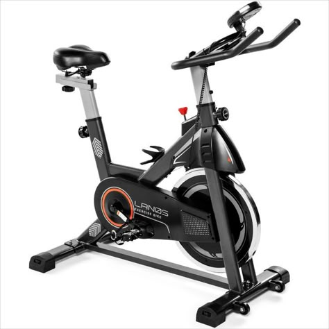 Lanos Exercise Bike, Stationary Bike for Indoor Cycling | The Perfect Exercise Bikes for Home Gym | Indoor Exercise Bike for Men and Women | Stationary Bike | Comfortable Seat Cushion, Silent Belt Drive, iPad Holder Stationary Bicycle, Indoor Cycling Workouts, Best Exercise Bike, Indoor Bike Workouts, Indoor Cycling Bike, Stationary Branding, Bike Training, Comfort Bike, Ipad Holder