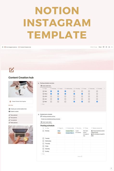 #Social_Media_Planner_Notion #Notion_Social_Media_Template #Free_Printable_Weekly_Planner_Template #Notion_Layout Social Media Planner Notion, Notion Social Media Template, Notion Layout, Social Media Planner Template, Motion Template, Exam Planner, Notion Inspo, Notion Ideas, Simple Weekly Planner