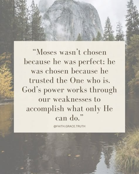 Moses didn’t feel equipped or worthy, but he trusted the God who called him—and look what God did through him! Sometimes, stepping out in faith means moving forward even when we don’t feel ready. When God is with you, He equips you for His purpose. Trust His calling on your life and watch how He moves! #faith #trustgodsplan #christian #quotes #daily #instagram Mere Christianity Quotes, Heavenly Pictures, Trust God Quotes, Prophet Quotes, Trust Gods Plan, Full Armor Of God, Encouraging Scriptures, Feed The Soul, God Is Amazing