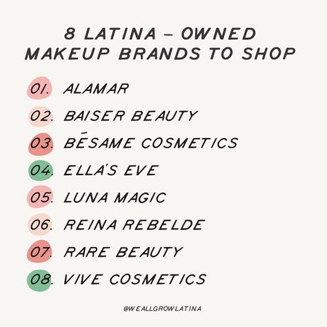 #WeAllGrow Latina®️ on Instagram: “These Latina-owned makeup brands got us feelin’ bien cute💄✨ SWIPE and see some of the products you should add to your cart today!…” Latina Owned Business, Besame Cosmetics, Makeup Wishlist, Makeup Brands, Brand You, Makeup Nails, Nails, Makeup, On Instagram