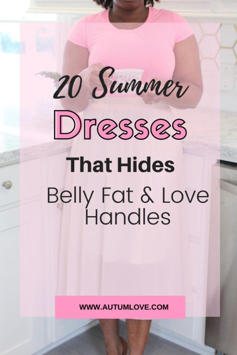 Relaxed Plus Size Outfits Casual, Plus Size Dresses For Women With Belly, Dress For Love Handles, Styling A Big Stomach, Flattering Plus Size Dresses Summer, Dresses For Love Handles, Big Belly Fashion Hide Plus Size, Summer Outfits 2023 Apple Shape, Dresses For Women With Tummy