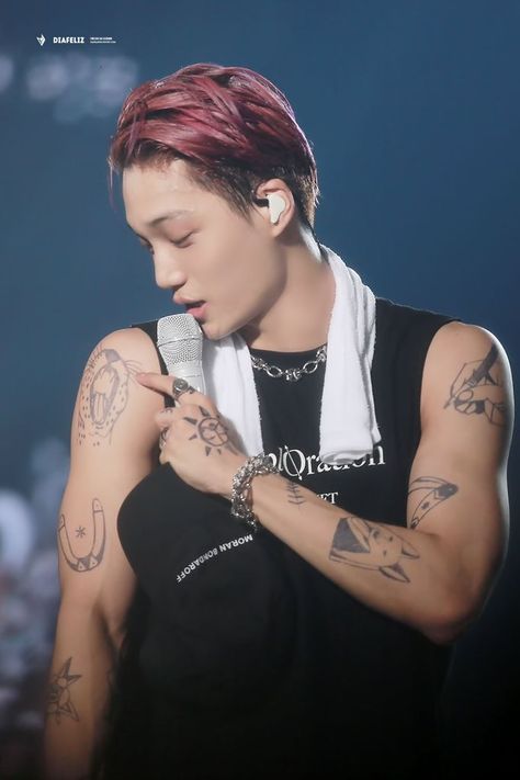 #jongin #kai Kai Exo Tattoo, Exo Tattoo, Kai Jongin, Credit Tips, Do Kyung Soo, Xiu Min, Exo Sehun, Kim Jongin, Exo Kai