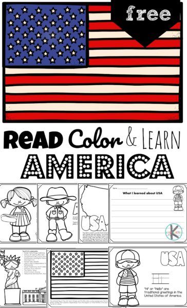 Children will have fun learning about the United States of America and its culture with these FREE Printable United States Coloring Pages perfect for preschool, pre k, kindergarten, first grade, 2nd grade, 3rd grade, 4th grade, and 5th grade kids. United States Activities For Preschool, Social Studies For Kindergarten Free, United States Culture, Usa Worksheets For Preschool, United States Preschool Activities, Usa Kindergarten Activities, United States Kindergarten Activities, America Crafts Preschool, Usa Symbols United States