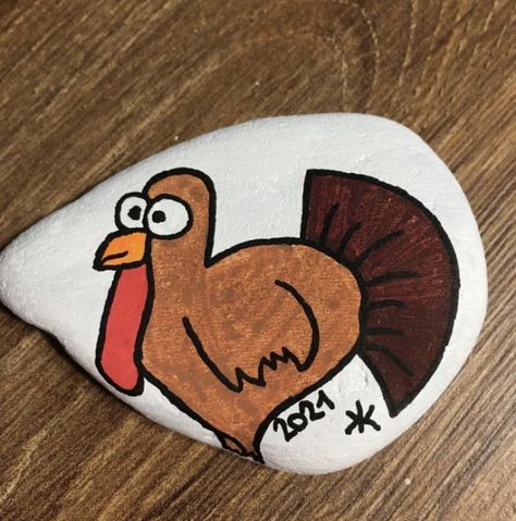 Painted Rocks Thanksgiving, Thanksgiving Rocks, Rocks Painting, Shell Ideas, Seashell Painting, Painted Rocks Diy, How To Paint, Guitar Pick, Rock Painting