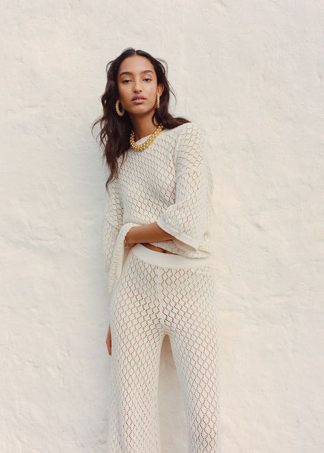 Mango Collection Spring 2022 (Mango) Mango Collection, Knit Summer Dress, Garment Labels, Summer Knitting, Knitting Women Sweater, Bags And Accessories, In Fashion, Cardigans For Women, Latest Fashion Trends