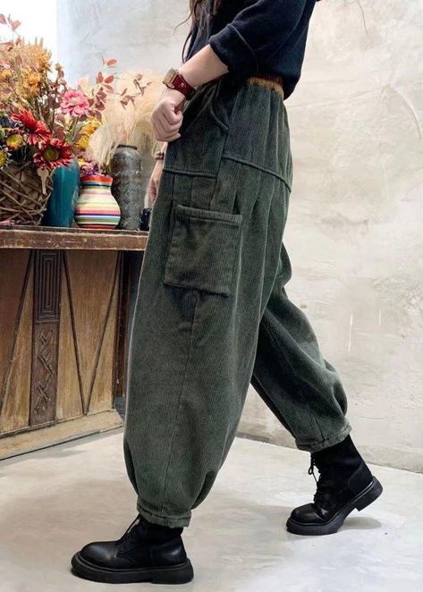 Corduroy Patchwork, Green Corduroy, Winter Pants, Green Pants, Fleece Pants, Fashion Mode, Aesthetic Clothes, Gq, Fashion Inspo Outfits