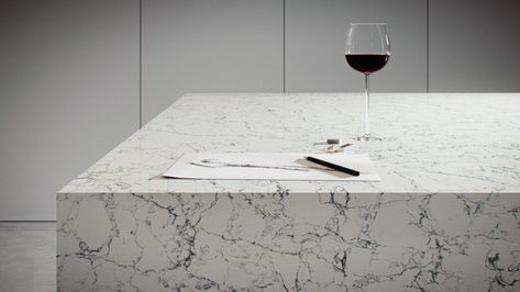 5143 White Attica | Caesarstone White Attica Caesarstone, Grey Quartz Countertop, Caesarstone Kitchen, Benchtop Colours, Caesarstone Quartz, Caesarstone Countertop, Gray Quartz, Countertop Colours, Color Catalog