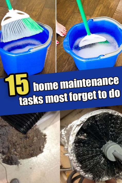 Routine House Maintenance, New Construction Cleaning Tips, House Maintenance Checklist, Checklist New Home, Cleaning Plan, Home Maintenance Schedule, Home Maintenance Tips, Snow Cleaning, Cleaning Routines