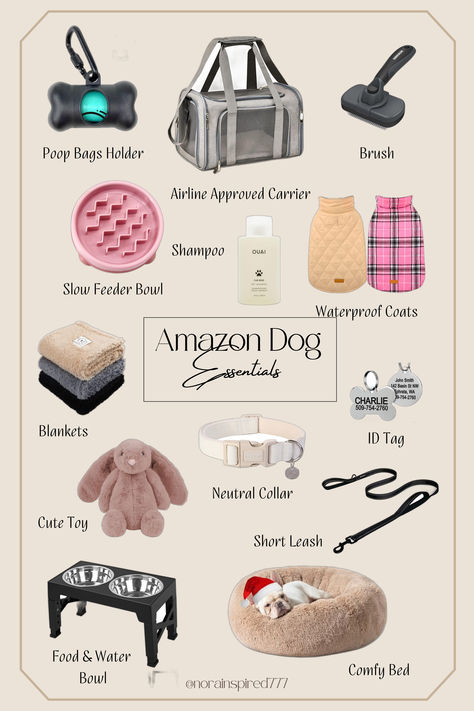 Welcoming a new puppy? Make sure you’re prepared with this essential checklist. From cozy beds to training tools, shop the products that every parent needs. #PuppyEssentials #PetLovers #DogCare amazon must haves, amazon finds, puppy training, puppy essentials products, puppy essentials amazon, puppy essentials list dog owners, puppy essentials checklist, puppy essentials boy, puppy essentials pink, puppy essentials blue, dog essentials list, dog essentials products, dog essentials aesthetic Things Puppies Need, Cute Things For Puppies, Dog Necessities List, Dog Mom Must Haves, New Puppy Essentials, Dog Essentials List, Dog Must Haves, Things For Dogs, Dog Essentials Products